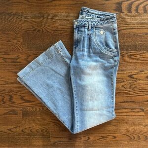 Flamingals Flare Jeans – Light Wash Stretch Denim | New Without Tags | Size L